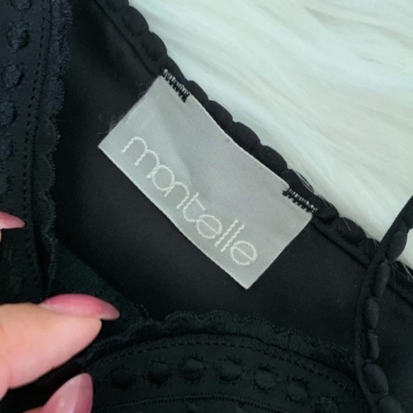 Black camisole with lace trim - Picture 5 of 7